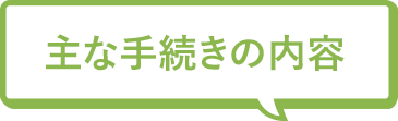 主な手続きの内容